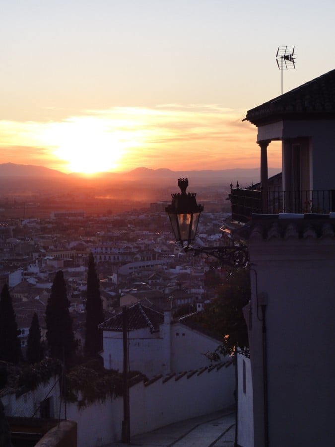 Západ slunce Granada
